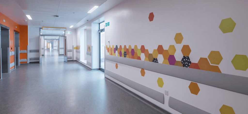 Wayfinding through hexagonal patterns at the Royal Hospital for Children and Young People