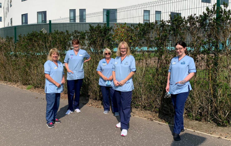 NHS Lothian staff on a Health Walk at RIE