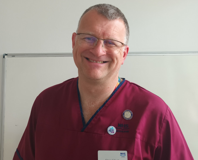 Steve Elliott, a Clinical Nurse Manager at the Edinburgh Cancer Centre