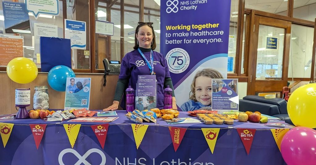 NHS Lothian Charity Staff supporting an NHS Big Tea at the Western General Hospital