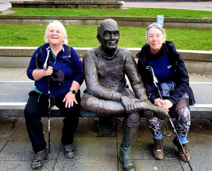 Deborah and Sarah walking the West Highland Way