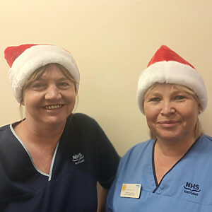 Julie and Debbie, nurses who work in the rehabilitation wards at the Astley Ainslie Hospital.