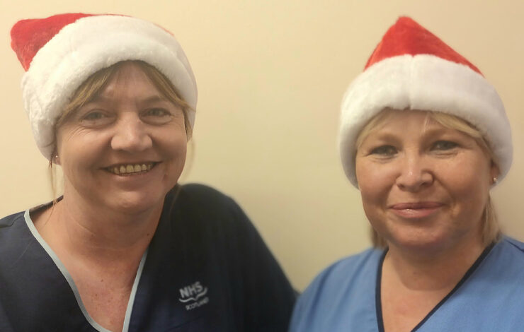 Julie and Debbie, nurses who work in the rehabilitation wards at the Astley Ainslie Hospital.