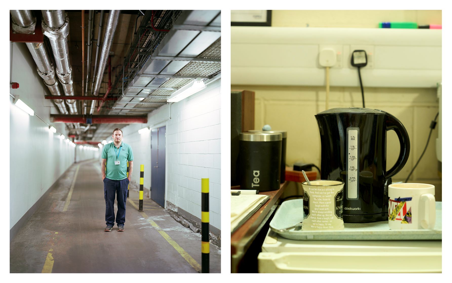 Diptych image of Nicky Cairns and their haven
