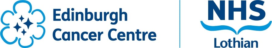 Edinburgh Cancer Centre and NHS Lothian lock up logo