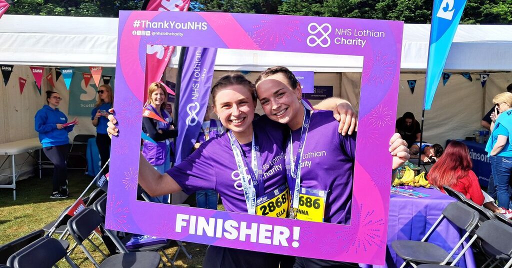 EMF runners with finisher board