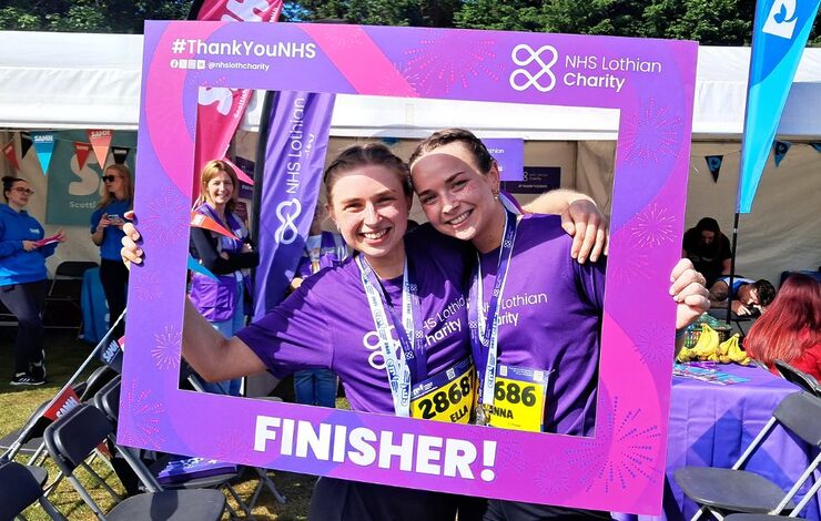 EMF runners with finisher board