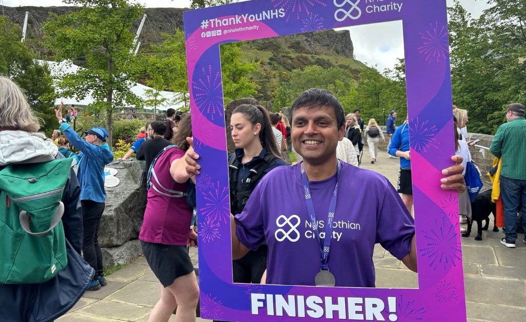 EMF runners with finisher board