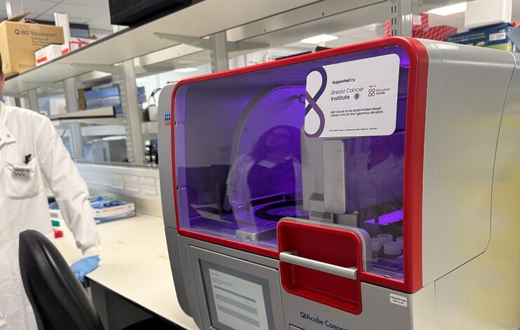 equipment funded by NHS Lothian Charity with asset sticker on the front