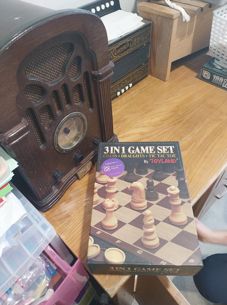 board games at canaan ward, royal edinburgh hospital