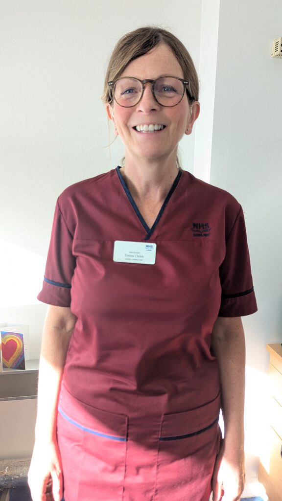 Emma Childs, Nurse Consultant in Oncology at the Edinburgh Cancer Centre