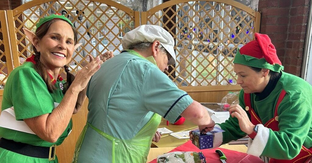Unison staff celebrating National Elf Service Day across NHS Lothian sites