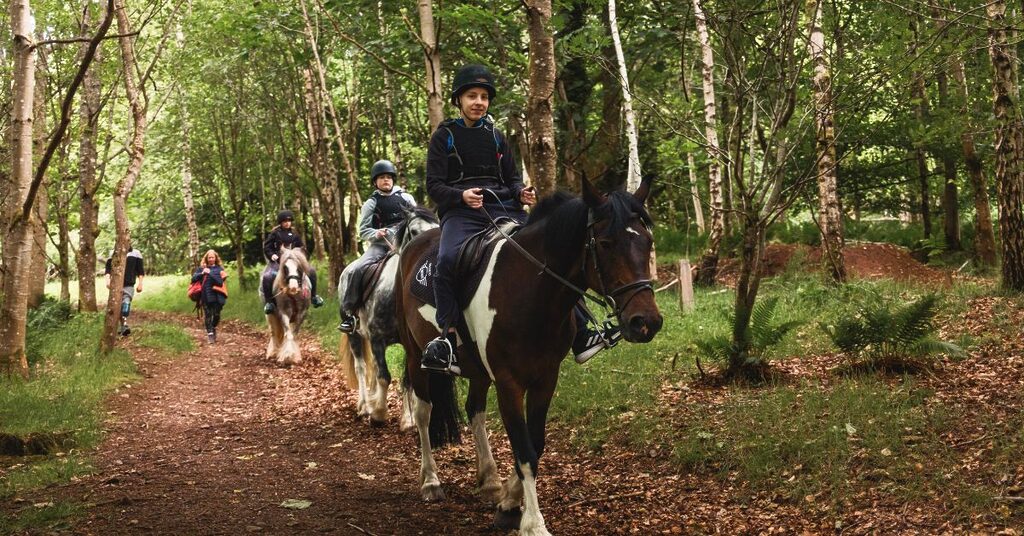 Horse riding - Peer support weekend with Teenage Cancer Trust at Crieff Hydro
