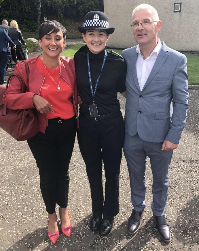 John Faulds his wife and Natalie