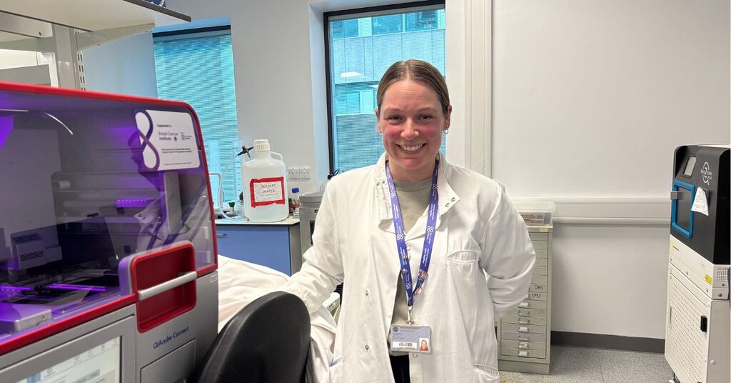 Charlene Kay, PhD fellow funded by the Charity's Breast Cancer Institute