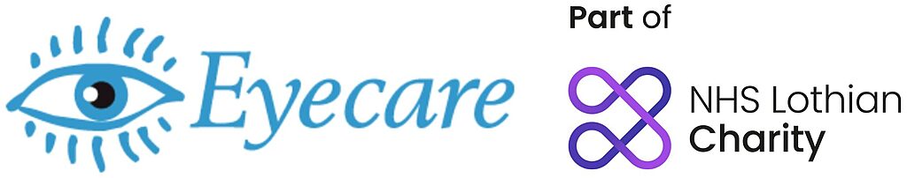 lock up logo of Eyecare and NHS Lothian Charity